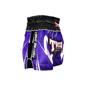 Shorts deportivos de muay thai, tela satinada resistente, ligeros, transpirables, para entrenamiento, gimnasio, para hombres y jóvenes. - Product Image 2