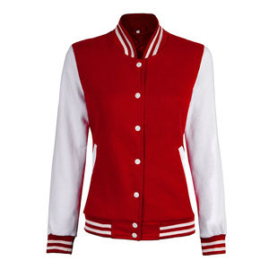 Vestes universitaires en laine tricotée de haute qualité pour femmes, logo personnalisé, décontractées, respirantes, réversibles, col montant, veste d'hiver - Product Image 1