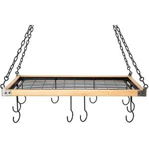 ชั้นวางหม้อสำหรับฝาหม้อและที่แขวนกระทะราวแขวนติดผนังชั้นวางของในครัวดีไซน์ใหม่ที่ดีที่สุด - Product Image 4