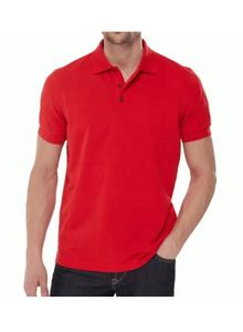 T-shirt à manches courtes pour hommes 100% coton 180gsm pour polos anti-rides à motif uni et col teint pour le golf - Product Image 2
