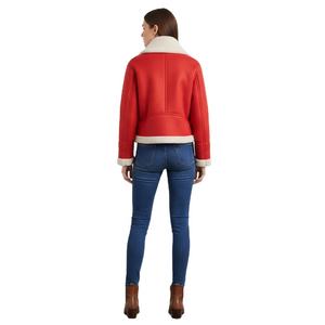 Veste pour femme de style européen et américain, tendance, polyvalente, automne-hiver, tissée, décontractée, à manches longues, respirante. - Product Image 2