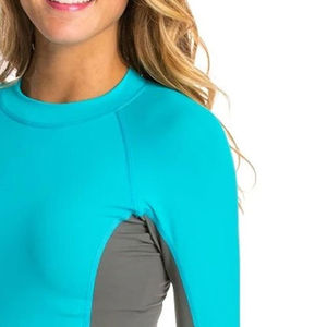 Camiseta de Protección Solar Ligera para Mujer, Spandex/Poliéster, Mangas Largas, Diseñada para Deportes Acuáticos, Entrenamientos Diarios, Sensación Suave, Secado Rápido - Product Image 6