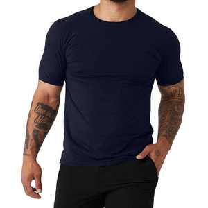 Camiseta de Manga Corta Casual Personalizada de Alta Calidad para Hombre, Corte Ajustado, de Algodón Pima, Cómoda y Transpirable, Venta al Por Mayor - Product Image 2