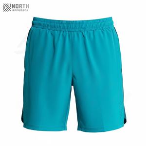 กางเกงขาสั้นลำลองผู้ชาย คุณภาพสูง ผ้าโพลีเอสเตอร์/คอตตอน แห้งเร็ว ระบายอากาศดี มีกระเป๋าข้าง รับสกรีนโลโก้ ทรงหลวม - Product Image 1