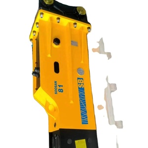 Martillo hidráulico SB81 Tipo de caja con pegatina azul adecuado para excavadoras pesadas con 18-26 toneladas para demolición y construcción - Product Image 1