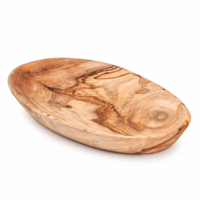 Set van 3 stuks van olijfhout |   Schalen 12 - 14 - 16 cm |   Tunisische serviesgoed voor detailhandel & horeca |   Groothandel