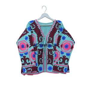 Suzani Design Floral Pattern Comfortable Breathable Quick Handmade Suzani Embroidery Cotton Knitted Bohemian Style Artisan Made - Product Image 2