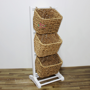 Estante de almacenamiento de jacinto de agua y algas marinas hecho a mano de fábrica Artex Dong Thap para exhibición en el hogar y oficina y uso minorista - Product Image 5