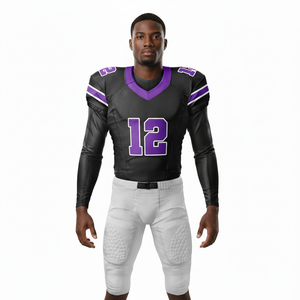 Uniforme de Fútbol Americano Personalizado al por Mayor, con Nombre y Número del Equipo, Color Personalizado, Conjunto de Uniforme Corto para Adultos - Product Image 3