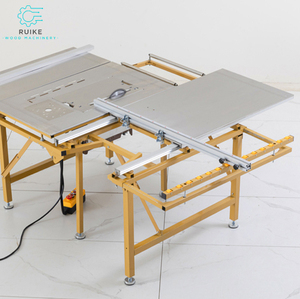 WJ80 portatile tavolo scorrevole sega pannello pieghevole lavorazione del legno senza polvere 220V/110V 4200W motore doppio spinta orizzontale - Product Image 5
