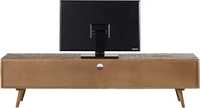 MANGALAM ART EXPORT Mueble para TV de Madera Maciza de Mango con Almacenamiento, Unidad Multimedia de Madera, Diseño Europeo, Hecho a Mano para Sala de Estar