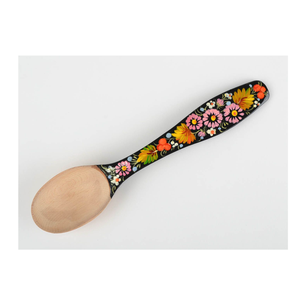 Cuillère en bois émail imprimé accessoires de cuisine cuillère en bois logo personnalisé cuillère en bois de meilleure qualité - Product Image 2