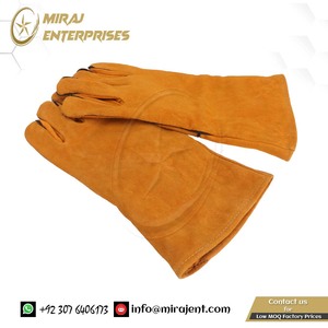 ถุงมืองานเชื่อมจากปากีสถานที่คลุมมือสำหรับสัตว์เลี้ยงหนังป้องกันการกัดสำหรับใช้งานกลางแจ้ง - Product Image 2