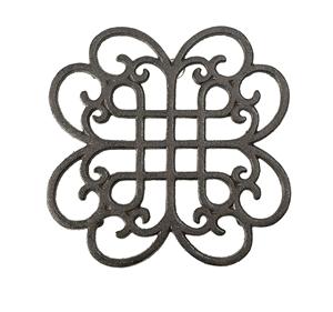 Hot Selling Design Oval Shaped Trivet for Tableware Trivet New <b>Cast</b> <b>Iron</b> Trivet for Tabletop Metal <b>Plate</b> Stand Wholesale Price - Product Image 4