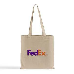 Custom <b>Medium</b>/Large Cotton Tote <b>Bags</b> for Advertising and Daily Use Durable with Heat Transfer Logo Screen Patterned - Product Image 1