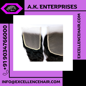 Meilleure vente Extensions de cheveux humains vierges indiens naturels de qualité Remy Double trame fermeture en dentelle Exportation directe de style vague la plus douce - Product Image 2