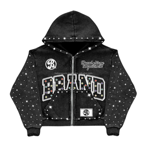 บริการ OEM ขายส่งเสื้อฮู้ดขนแกะปักลายสำหรับผู้ชาย น้ำหนักเบา สีพื้น MOQ ต่ำ คุณภาพพรีเมียม ไซส์ใหญ่ - Product Image 5