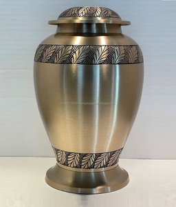 Urnas de Cremación de Latón Antiguo de Alta Calidad para Cenizas Humanas, Estilo Americano, Capacidad de 200/220 Pulgadas Cúbicas, Artículos Funerarios - Product Image 4