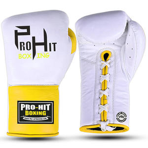 ถุงมือชกมวยสำหรับมืออาชีพของผู้ชายถุงมือหนังแท้สั่งทำ - Product Image 2