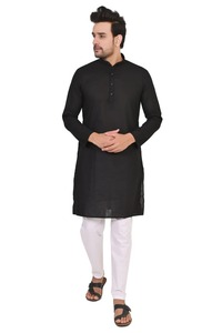 Kurta de algodón tradicional para hombre Kurta de algodón indio para hombre corto Kurta Casual de cintura media boda Kurta camisa - Product Image 6