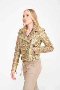 เสื้อแจ็คเก็ตหนังเทียมตัวยาวสำหรับผู้หญิง,เสื้อโค้ทขนสัตว์แบบมีซิปคอพับลงขนาดใหญ่สำหรับฤดูใบไม้ผลิปี2023 - Product Image 5