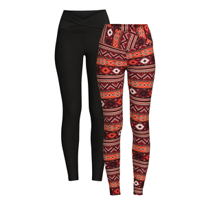 Leggings taille haute sur mesure pour femmes Design Premium Leggings sublimés de gymnastique tricotés pour dames - Product Image 1