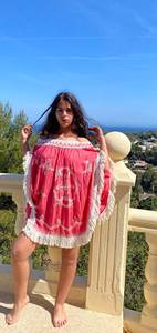 Bán buôn mùa hè cổ điển kaftan áo đẹp bãi biển mặc tuyệt đẹp thêu maxi nông <span class=keywords><strong>d</strong></span>ân thư giãn phù hợp với bông tự nhiên tua - Product Image 6