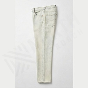 Pantalones Vaqueros de Mezclilla para Hombre, Cinco Bolsillos, Diseño Nuevo, Corte Holgado, Piernas Redondeadas, Venta al Por Mayor de Fábrica, Mejor Precio, Color Personalizado - Product Image 3