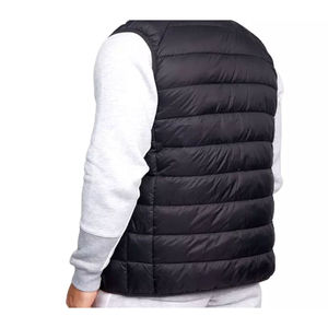 Veste matelassée pour homme de qualité supérieure en gros, logo personnalisé, légère, sans manches, manteau d'hiver chaud, décontracté, écologique, respirant - Product Image 6