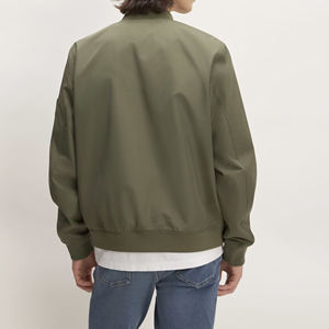 Best-seller Veste bombardier réversible pour homme Blouson bombardier extérieur décontracté d'hiver en nylon à fermeture éclair pour homme - Product Image 3