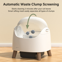 OEM ODM Bac à litière pour chat intelligent avec application Wi-Fi, autonettoyant, grande capacité, pour plusieurs chats, toilette électrique pour chat, contrôle des odeurs, surveillance de la santé