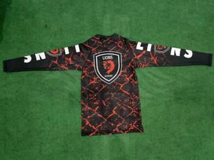 T-shirt de compression MMA BJJ à manches longues personnalisé avec logo, imprimé par transfert thermique, respirant, séchage rapide, rashguard de Jiu Jitsu, créez le vôtre - Product Image 5