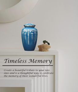 Adult Cremation Urns for Male/Female Funeral Urn for Human Ashes Decorative Urns for Ashes <b>Large</b> <b>Keepsake</b> <b>Box</b> (Firozi ) - Product Image 4