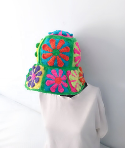Chapeau Bob en Crochet Grande Fleur Marguerite Automne-Hiver – Vente en Gros pour Accessoires Quotidiens et de Fête - Product Image 6