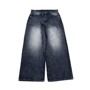 กางเกงยีนส์ทรงหลวมลำลองสำหรับผู้ชาย, กางเกงยีนส์ทรงหลวมใส่สบายสไตล์สตรีทสไตล์วินเทจ - Product Image 2