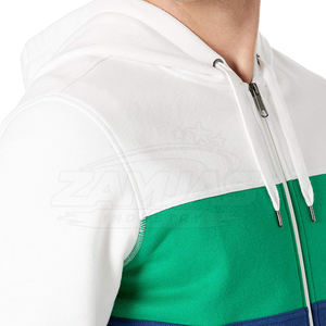 Service OEM, vente en gros, meilleurs designs de sweats à capuche zippés pour hommes, sweats à capuche zippés légers de couleur unie pour hommes - Product Image 4