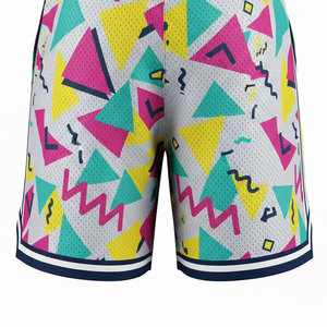 Shorts en mesh légers pour hommes, imprimés par sublimation sur toute la surface, bas de tenue athlétique pour les sports de compétition et l'entraînement quotidien - Product Image 6