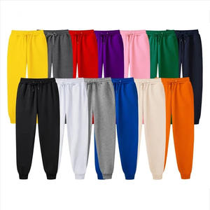 Custom Heavyweight 100% Cotton Men's Jogger Pants Quality Vintage Drawstring Flare Loose Stacked Wide Leg Mid Waist Casual Style - Product Image 1