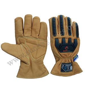 Guantes personalizados cómodos de alto rendimiento Guantes mecánicos de seguridad para trabajadores antiimpacto - Product Image 3