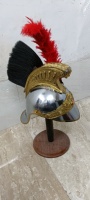 Coiffe de cavalerie en laiton antique, style européen, décorative, objet de collection, article de présentation, cadeau, design cérémoniel