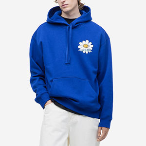 Sweat à capuche pour homme surdimensionné en coton mélangé 100% poids lourd, logo personnalisé imprimé au printemps, impression numérique pour une utilisation hivernale - Product Image 2