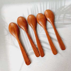 Wholesale Eco-friendly Natural Custom Logo <b>Spoons</b> Rosewood Wooden Wood Made In Vietnam High Quality Cutlery Flatware - Product Image 4