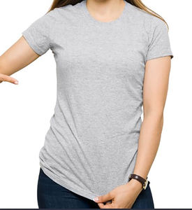 Camiseta de secado rápido de alta calidad para mujer de lujo, diseño personalizado, botón de cuello redondo, servicio OEM, ropa de algodón 100% sólido 3D a granel - Product Image 5
