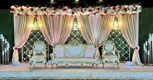 Ensemble de canapés de mariage professionnel vintage victorien moderne avec chaises assorties, mobilier de mariage indien personnalisé pour la mariée et le marié - Product Image 4