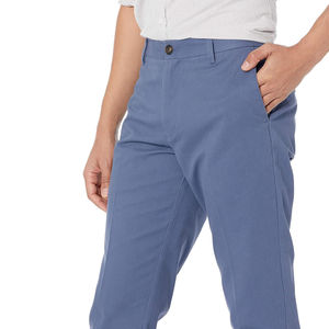 Pantalon chino léger fabriqué en usine pour hommes sur mesure nouveau motif droit élégant toile colorée lavage de haute qualité - Product Image 4