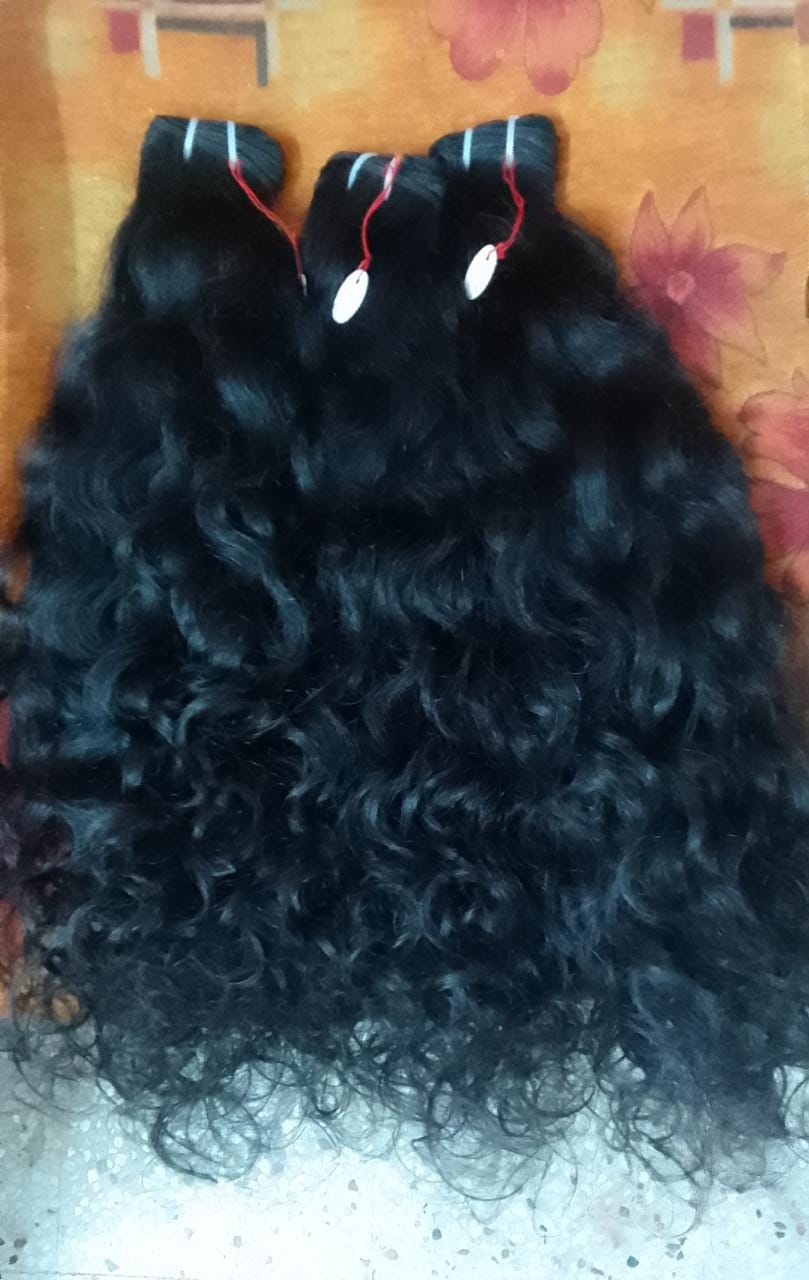 natural curly raw indian hair