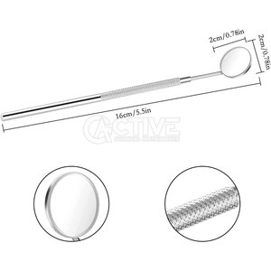Espejo de boca Dental profesional Cabeza desmontable Mango de acero inoxidable Espejo dental duradero con mango - Product Image 3