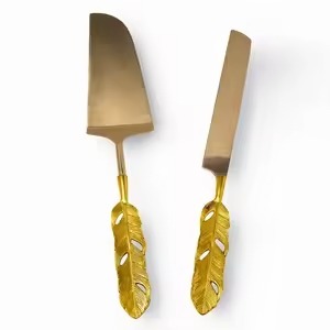 Juego de servidor de pastel de moda con mango decorativo de latón, cuchillo para servir postres, fiesta, boda, comedor, vajilla, herramienta de pastelería, servidor de pasteles - Product Image 5