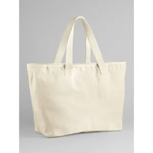 Sac fourre-tout promotionnel en toile robuste surdimensionné, sac de shopping personnalisé pour merchandising - Product Image 4