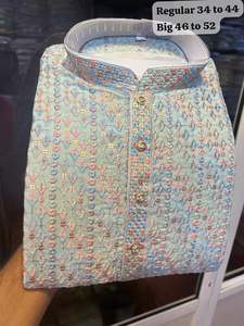 Pijama de rayón viscosa con hilo de trabajo Kurta de buena calidad exportador y proveedor mundial - Product Image 5